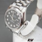 Rolex Datejust m178274 Black Diamond Dial Fluted Bezel 31MM Lady Replica Watch - Image 14
