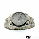 Rolex Day-Date 118209 White Gold Silver Dial Automatic 36mm Unisex Replica Watch - Image 4