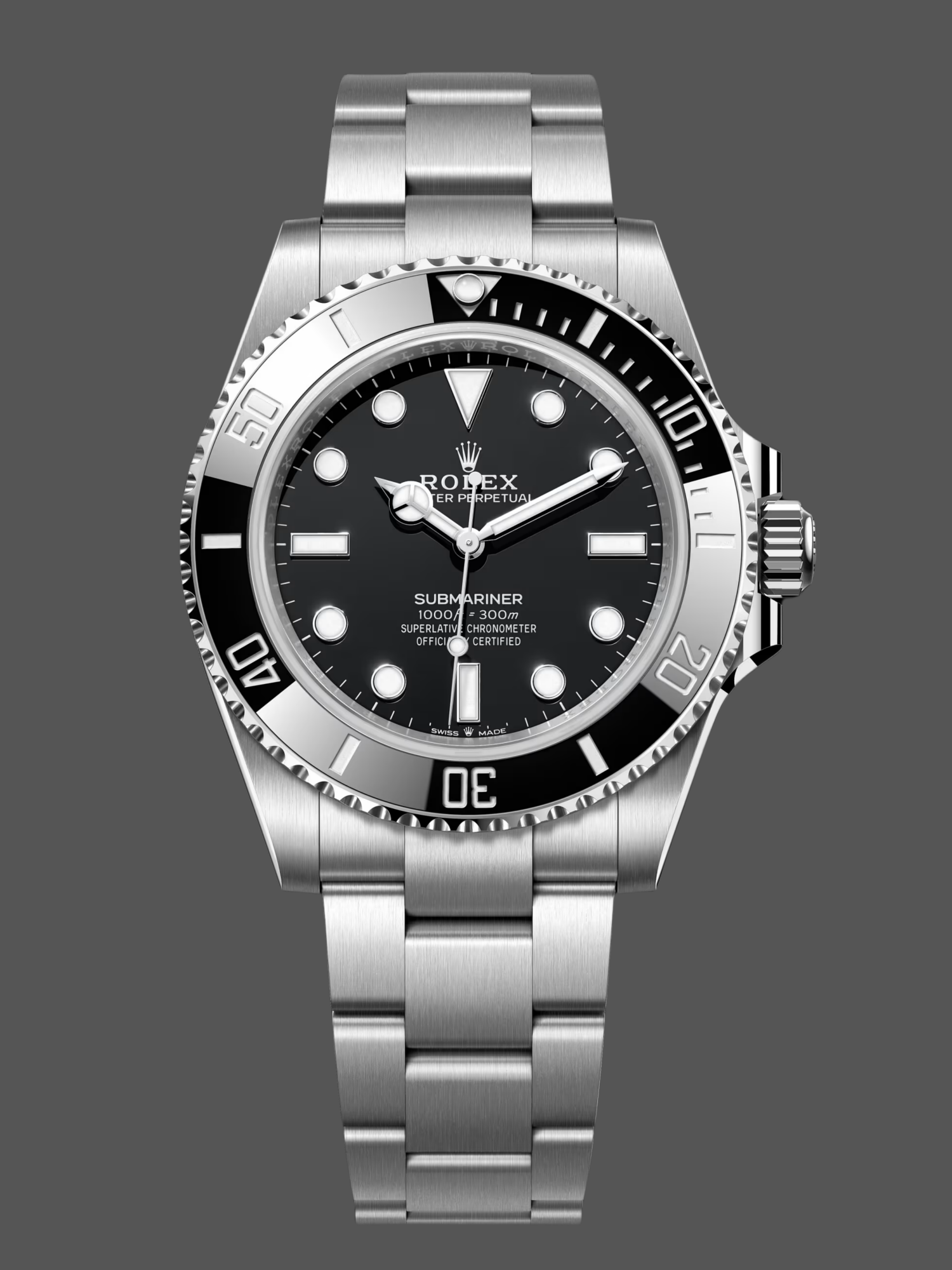 39488E74-D0DC-7070-257E-D9B7DD5CF1D2 Rolex Submariner 124060 Oyster Stainless Steel Black Dial 41mm Mens Replica Watch - Image 1