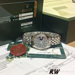 Rolex Datejust 179174 Black Index Dial Fluted Bezel 26MM Lady Replica Watch - Image 6