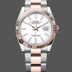 Rolex Datejust Stainless Steel and Rose Gold m126231 0018 White Index Oyster