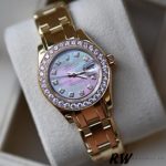Rolex Pearlmaster 80298 Yellow Gold MOP Dial 29MM Lady Replica Watch - Image 4