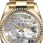 Rolex Day-Date 118238 MOP White Dial 36mm Unisex Replica Watch - Image 4