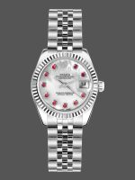 Rolex Datejust 179174 Mother of Pearl White Dial Fluted Bezel 26MM Lady Replica Watch