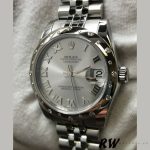 Rolex Datejust 178344 Rhodium Grey Dial Jubilee Bracelet 31MM Lady Replica Watch - Image 4