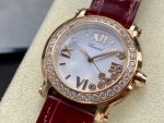 Chopard Happy Sport Rose Gold Women's Quartz Watch 278475-3037 - Image 4