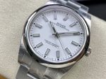 Rolex Oyster Perpetual 114300 White Dial 39mm Mens Replica Watch - Image 5