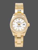 Rolex Datejust 179168 Smooth Domed White Index Dial 26MM Lady Replica Watch