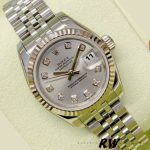 Rolex Datejust 179174 Silver Diamond Dial Fluted Bezel 26MM Lady Replica Watch - Image 3