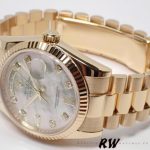 Rolex Day-Date 118238 Mother of Pearl White Dial 36mm Unisex Replica Watch - Image 3