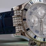 Rolex Daytona 116599 pave diamond dial Blue Leather Strap 40mm Mens Replica Watch - Image 13