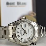 Rolex Pearlmaster 80319 White Roman Dial 29MM Lady Replica Watch - Image 4