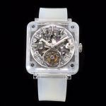 Bell & Ross BR fully transparent tourbillon watch