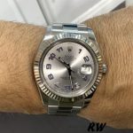Rolex Datejust 116234 Silver Dial Fluted Bezel 36mm Unisex Replica Watch - Image 4