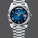Rolex Day Date 40 White Gold Blue Ombre Dial M228236 0024