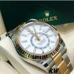 Rolex Sky-Dweller 326933 Stainless Steel White Dial 42MM Mens Replica Watch - Image 4