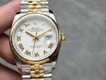 Rolex Datejust 31 Stainless Steel and Yellow Gold White Roman Dial M278243 0002 Women's Watch - Image 3