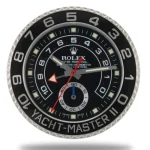 Rolex Yacht Master ll Black Wall Clock