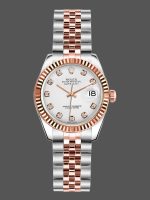 Rolex Datejust 179171 White Diamond Dial Fluted Bezel 26MM Lady Replica Watch