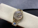 Rolex Day Date 36mm Yellow Gold 128348RBR 0030 Pave Rainbow Diamonds Sapphires Dial - Image 8