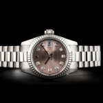 Rolex Datejust 179179 Pink Diamond Dial Fluted Bezel 26MM Lady Replica Watch - Image 4