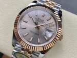 Rolex Datejust 41mm Two Tone Rose Gold Jubilee Band Sundust Index Dial 126331 0010 - Image 5