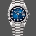 Rolex Day-Date 128239 Blue Ombre Diamond Dial 36MM Unisex Replica Watch