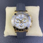 Rolex Cosmograph Daytona 116518LN White Dial Black Rubber Strap 40mm Mens Replica Watch - Image 3