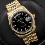 Rolex Day Date 118238 Black Dial Stainless Steel 36mm Mens Replica Watch - Image 3