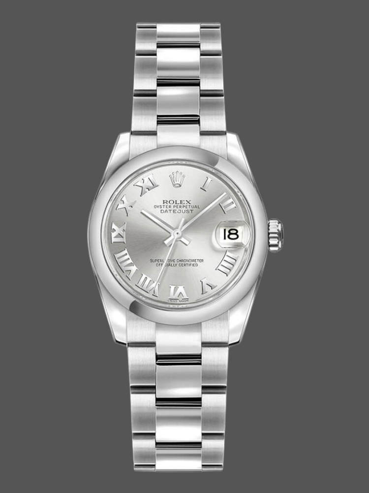 41EE94AA-93FC-97D0-CCB7-3D579E934E7E Rolex Datejust 179160 Oyster Bracelet Silver Roman Dial 26MM Lady Replica Watch - Image 1
