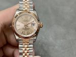 Rolex Datejust 28 Stainless Steel and Everose Gold 279171 0023 Rose Index Jubilee Lady Watch - Image 3