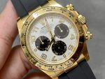 Rolex Cosmograph Daytona Yellow Gold Case Silver Dial 116518 Men's Watch - Image 4