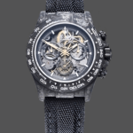 Rolex Daytona DIW Carbon Fiber Skeleton Black Replica Watch