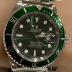 Rolex Submariner 16610 Stainless Steel Refinished Green Dial 40mm Mens Replica Watch - Image 2