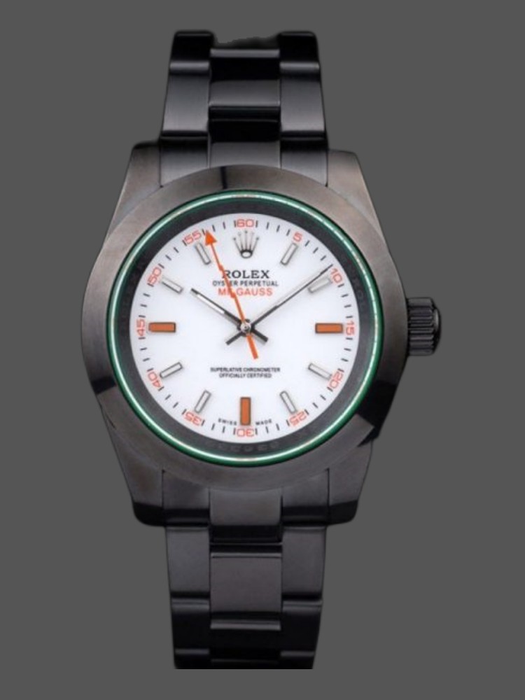 43456F5E-CF93-E33D-21DE-DA112BA0BB29 Rolex Milgauss PR116610 Pstainless steel White Dial 40MM Mens Replica Watch - Image 1