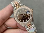 Rolex Datejust 28 Chocolate Diamond Dial m279135rbr 0018 Women's Watch - Image 4