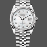 Rolex Datejust 126234 White Mother of Pearl Diamonds Dial 36MM Unisex Replica Watch