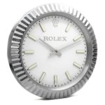 Rolex Presidential Classic Steel Luminous Dial Wall Clock - Image 2