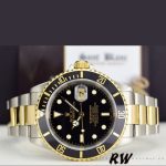Rolex Submariner Date 16613LN Yellow Gold Stainless Steel Black Dial 40mm Mens Replica Watch - Image 3