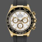 Rolex Cosmograph Daytona 116518LN White Dial Black Rubber Strap 40mm Mens Replica Watch