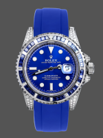 Rolex Submariner 116610 Diamond Case Blue Dial 40MM Men's Watch