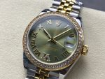 Rolex Datejust 31mm Stainless Steel and Yellow Gold 278383RBR 0016 Green VI Roman Jubilee - Image 5