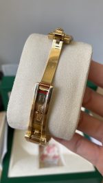 Rolex Datejust 31 Yellow Gold Olive Green Floral Motif Diamond Bezel M278288RBR 0038 - Image 10