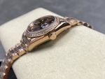 Rolex Datejust 28mm Everose Gold 279135RBR 0001 Chocolate 17 Diamond President Lady - Image 7