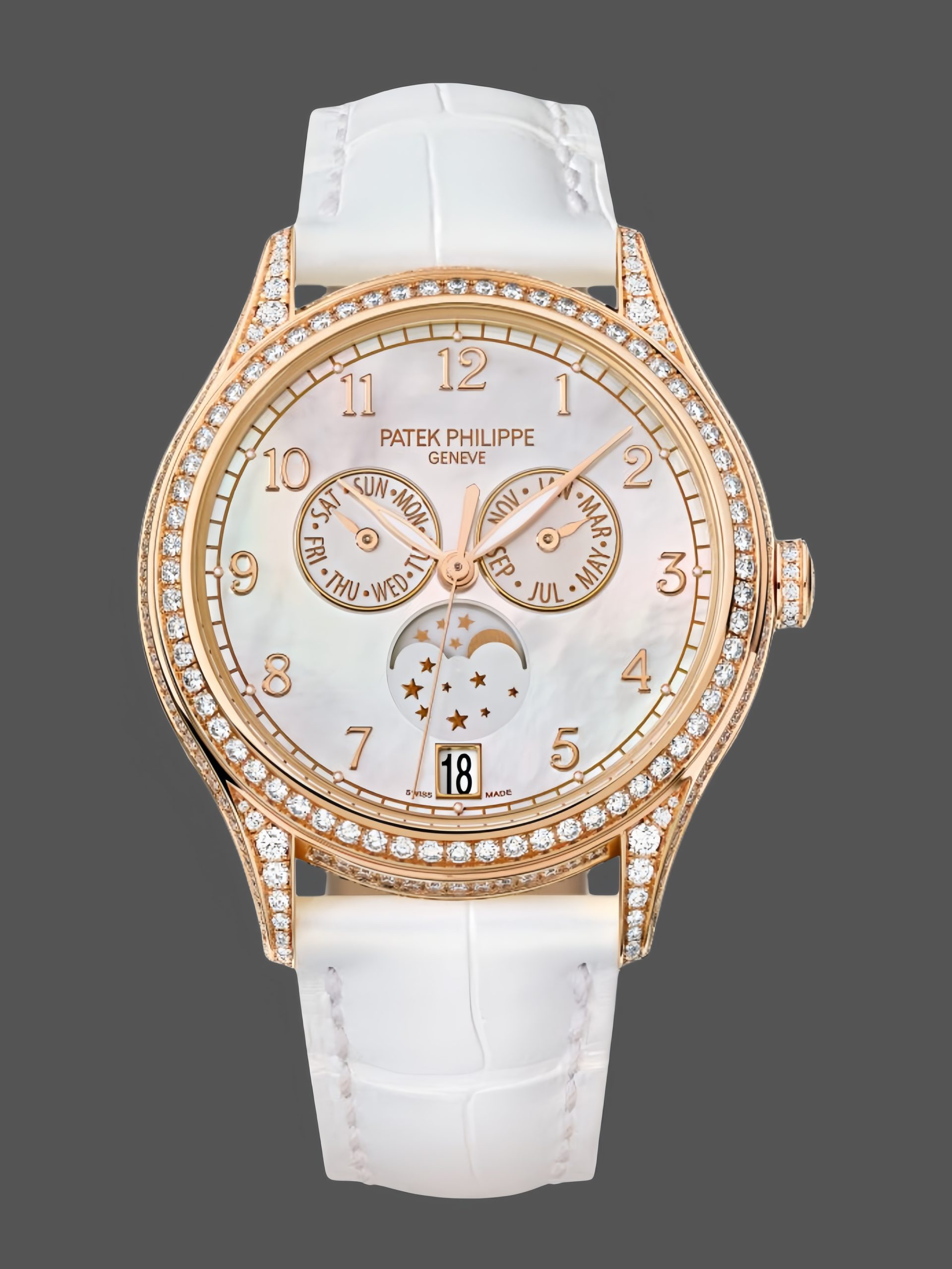 4656B148-05E2-84C7-6203-7CA67D093C50 Patek Philippe Complications White 4948R 001 38mm Replica Watch - Image 1