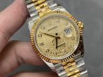 Rolex Datejust 126233 Champagne Jubilee Dial Fluted Bezel 36MM Unisex Replica Watch - Image 4