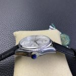 Rolex Cellini Date 50519 Black Leather Silver Dial 39mm Mens Replica Watch - Image 8