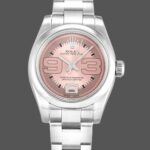 Rolex Oyster Perpetual 176200 Pink Maxi Arabic Dial 26MM Lady Replica Watch
