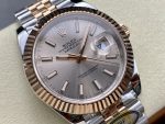 Rolex Datejust 41mm Two Tone Rose Gold Jubilee Band Sundust Index Dial 126331 0010 - Image 4