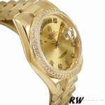 Rolex Day Date 118348 Champagne diamond Dial Yellow Gold 36mm Unisex Replica Watch - Image 2